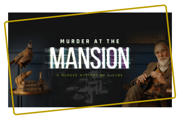 Promotieafbeelding van de X-Cube game Murder at the Mansion in Assen